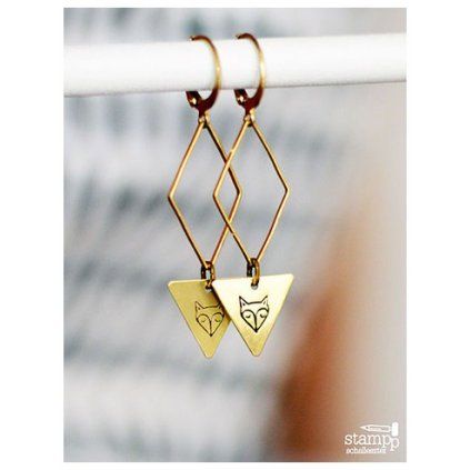 pretty fox earrings