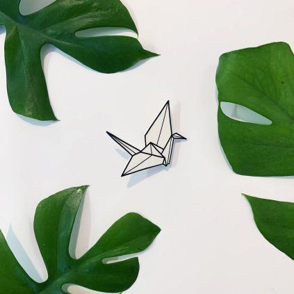 3b origami jeřáb