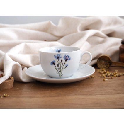 2979 5 porcelanovy salek cappuccino chrpa