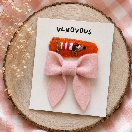 Sponky Vlnovous Jezevčík & Mašle
