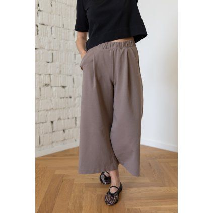 Kalhoty Kyšky Lišky Culottes Mocca