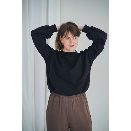 Mikina Minile Fluff Black