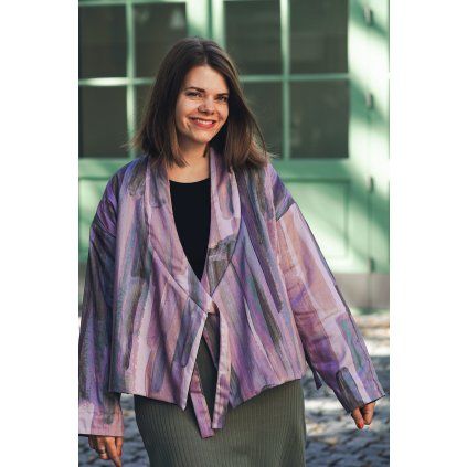 Bunda oboustranná Minile Kimono Bloom Rose