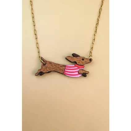 DachshundNecklacePink 1