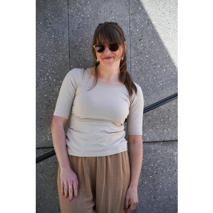 Tričko Minile Siluet Beige