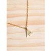 cat triangle necklace