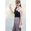 Tílko Minile Crop-top Black