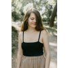 Tílko Minile Crop-top Black