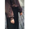 Mikina Minile Fluff Dark Brown