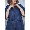 Šaty Minile Parade Zip Tencel Denim