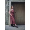 Šaty Minile Cross Tencel Dark Blush