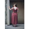 Šaty Minile Cross Tencel Dark Blush
