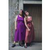 Šaty Minile Cross Tencel Dark Blush