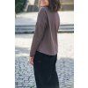 Mikina Minile Crop Mocha Mouse