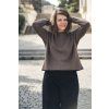Mikina Minile Crop Mocha Mouse