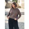 Mikina Minile Crop Mocha Mouse