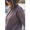 Mikina Minile Crop Mocha Mouse