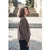 Mikina Minile Crop Mocha Mouse