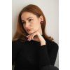 Náušnice Adriana Pesti Jewellery Flora burgundy