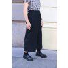 Kalhoty Minile Culottes Poplin Black