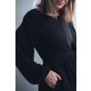 Šaty Minile Simple Puff Muslin Black