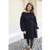 Šaty Minile Simple Puff Muslin Black