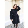 Šaty Minile Simple Puff Muslin Black