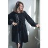 Šaty Minile Simple Puff Muslin Black