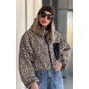 Bunda zimní KaDu Bomber Leopard