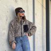 Bunda zimní KaDu Bomber Leopard