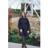 Šaty Minile Simple Puff Seersucker Dark Blue