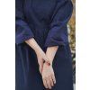 Šaty Minile Simple Puff Seersucker Dark Blue