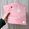 Papírová květina Papirueta Vínová