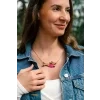 Dachshund Necklace Pink 7