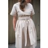 Šaty Minile Wide Poplin Nude