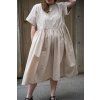 Šaty Minile Wide Poplin Nude